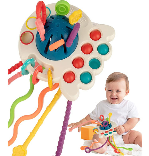 Vanmor Baby Montessori Toys 6 A 12 Meses, Pull String Activi