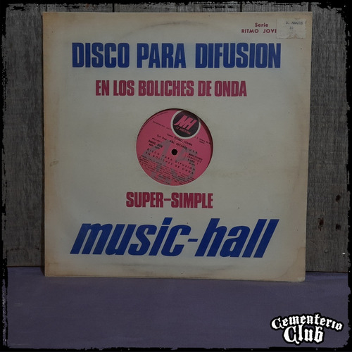 Music Hall - Ritmo Joven - Ed Arg 1978 Vinilo Lp