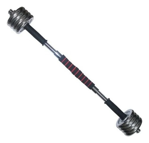 Set De Mancuernas 20kg Cromadas Ajustable Fitness
