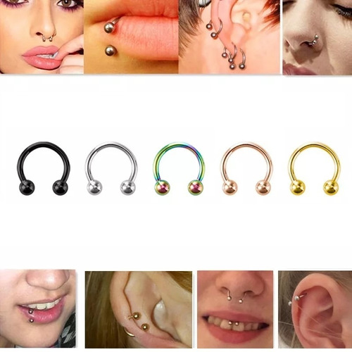 Piercing 8mm Septum Smiley Labret Nariz Nostril Labio Oreja