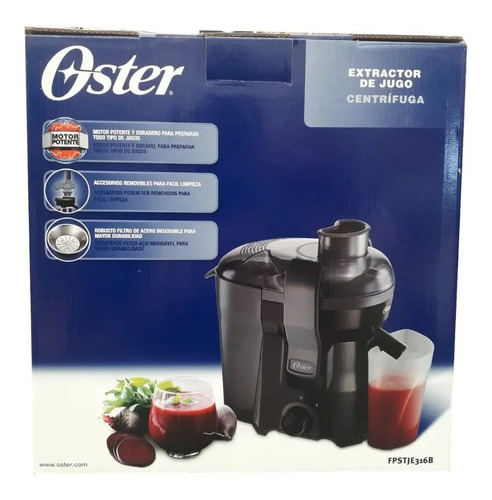 Extractor De Jugos Oster Negro Y Gris Fpstje316b013 | Envío gratis
