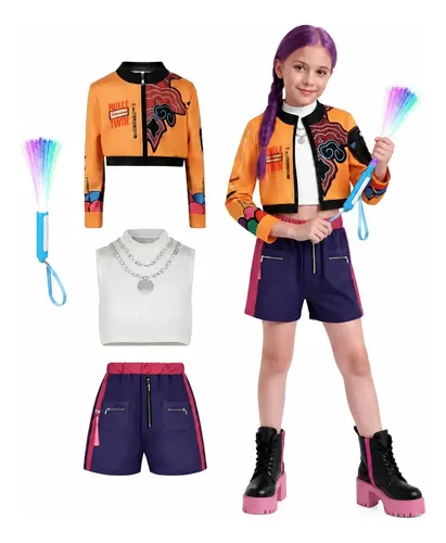 Fantasia Guerreiras Kpop Look Show + Bastão De Led | MercadoLivre