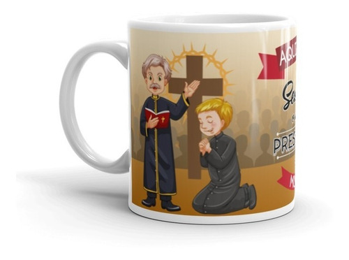 Caneca Porcelana Personalizada Presente Melhor Prebistero