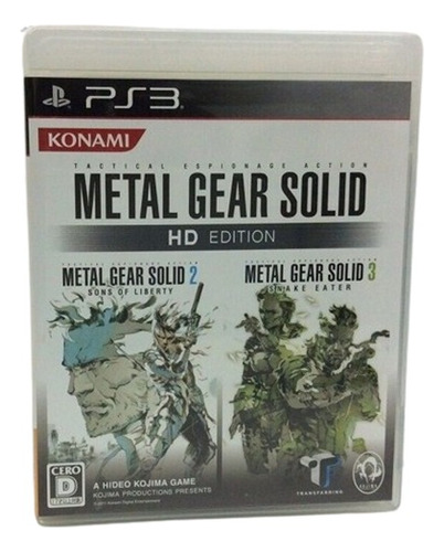 Sony Playstation 3 Ps3 Metal Gear Solid Hd Edition Original