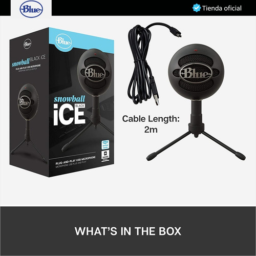 Imagen 9 de 10 de Blue Snowball Ice, Micrófono Usb Para Grabación / Streaming