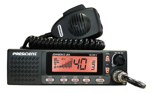 President Electronics Johnson Ii Usa Am Transceptor Cb Radio