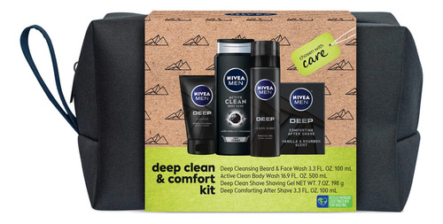 Nivea Men Clean Deep Skin Care Collection Para Hombres, Set