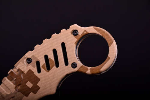Imagen 7 de 10 de Kerambit Tac Force Apertura Asistida Cachas G10 Cuchillo