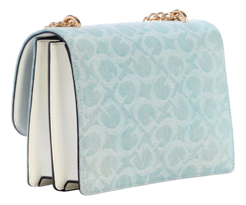 Bolsa Guess Factory Dg947521-dlp Acabado de los herrajes Níquel Color Azul Correa de hombro Azul Diseño de la tela Lisa