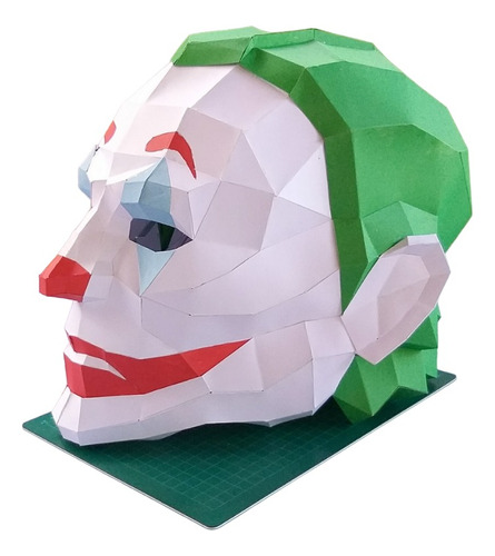 Máscara Joker Para Armar Papercraft Papiroflexia 
