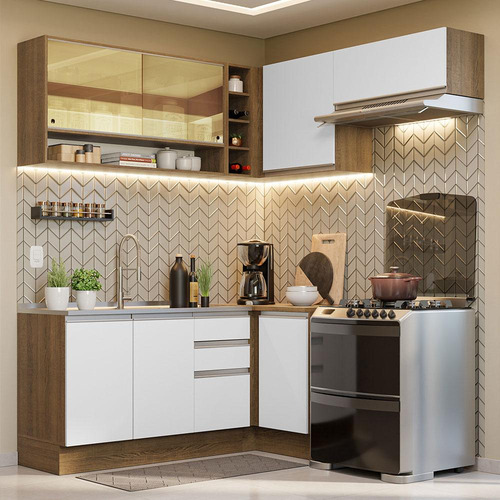 Cocina Integral Esquinera 349cmglamy Madesa 06