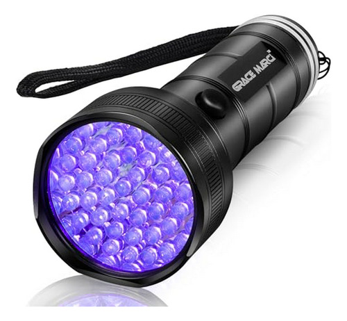 Linterna Uv De Luz Negra, 51 Led De Luz Negra De 395 Nm, Det