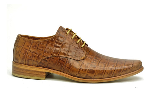 Zapatos Hombre Cordones Suela Cuero Croco Daz 20501 