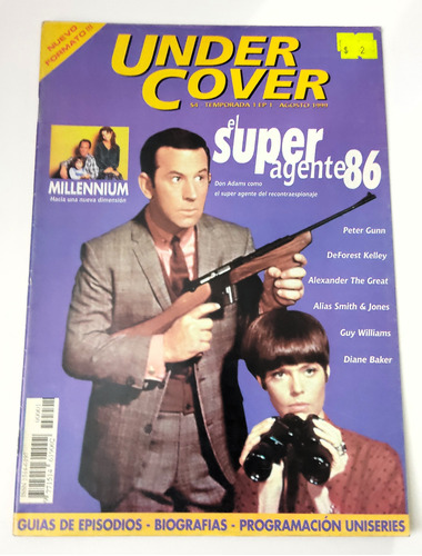 Revista Under Cover Nro 1 Super Agente 86 Guy Williams Zorro