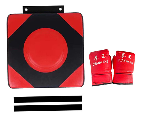 Objetivo De Pared De Boxeo, Guantes Adulto L Rojo