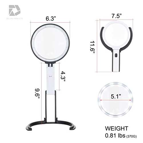 Lupa Plegable Deluxe Products Con Luz Y Estrella