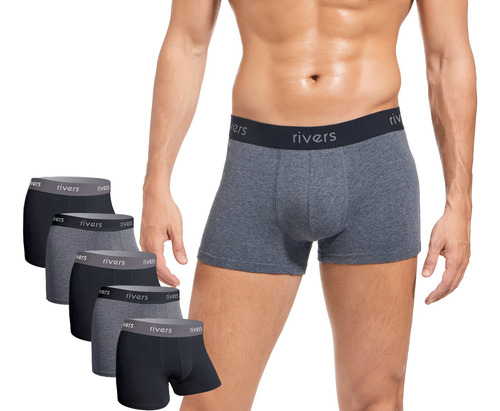 Boxer Trusas Ropa Interior Calzón Algodón/elastano Pack5 R1