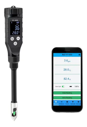 comprar Medidor De Temperatura De Ph Del Suelo Con Bluetooth Phmetro