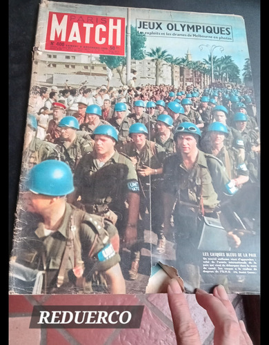 París Match 400 Jjoo Melbourne Cascos Azules 1956 8/12 (Usado)