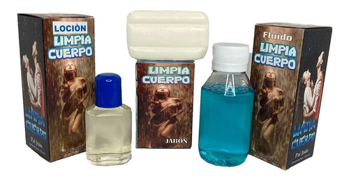 Combo Limpia Cuerpo Fluido Jabon Locion Tapa Pai Joao