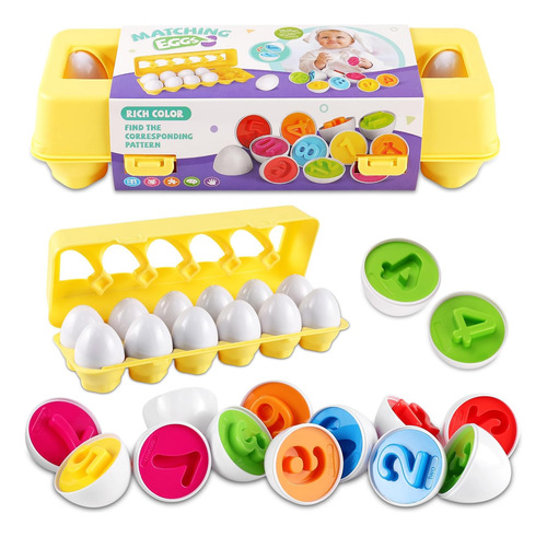 Looikoos Juego De Huevos A Juego - 12 Huevos De Juego Para N