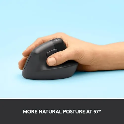 Mouse Ergonómico Vertical Logitech Lift, Inalámbrico,