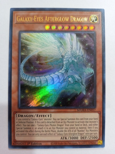 Galaxy-eyes Afterglow Dragon - Ultra Rare     Mama