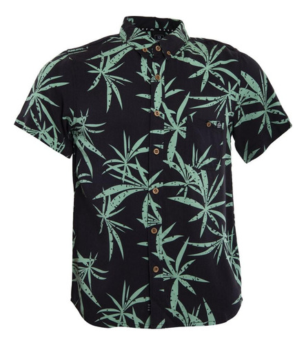 Camisa Kids Black Palm Green