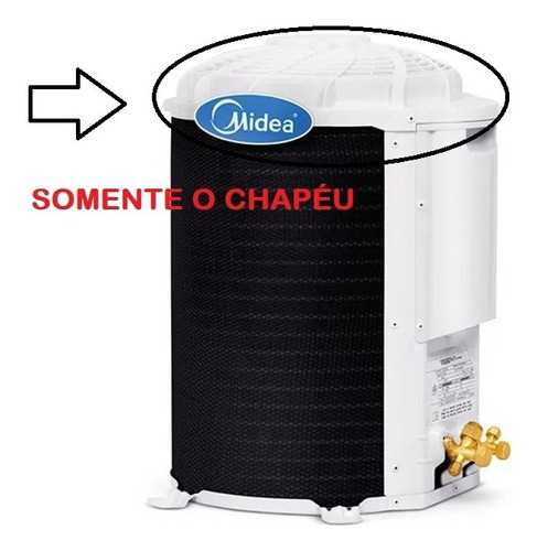 Topo Da Cond Split Barril Midea Carrier 07/09/12 Btus 37cm