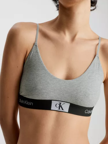 Bralette Ck 1996 Gris De Algodón Para Mujer Calvin Klein