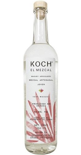 Pack De 4 Mezcal Koch Arroqueño Joven 750 Ml