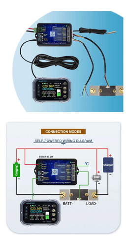 Monitor E Amperímetro Bluetooth Junctek Kg140f 0-120v 400a