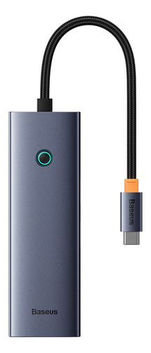 Hub Adaptador Baseus Multipuerto 4-en-1 Tipo C A Rj45+ 3 Usb