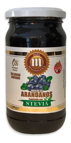 Mermelada Arándanos Con Stevia - Doña Magdalena (360g)