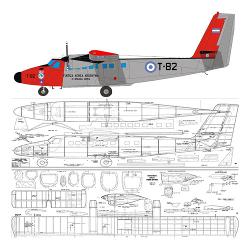 Plano Rc Twin Otter Envergadura: 2184mm (envío X Mail)