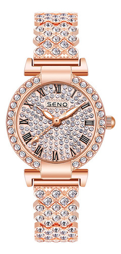 Reloj Impermeable Full Diamond Para Mujer Más Vendido, Br