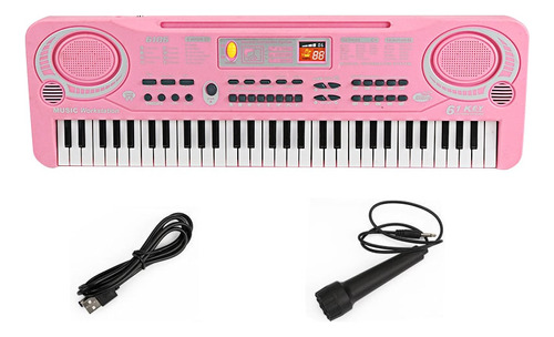 Piano Teclado Musical Infantil Micrófono Eléctrico Karaoke N
