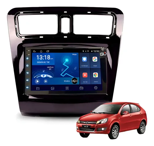 Multimidia Android 32gb Jac J3 2014-2018 Carplay Sem Fio 7p
