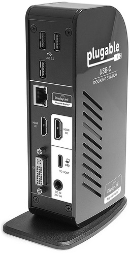 Estación De Acoplamiento Usb Display Triple-c Enchufable Con
