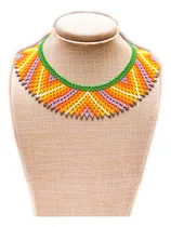 Comprar Collar Mujer Mostacilla Checa Okama Triangulos Color Pastel