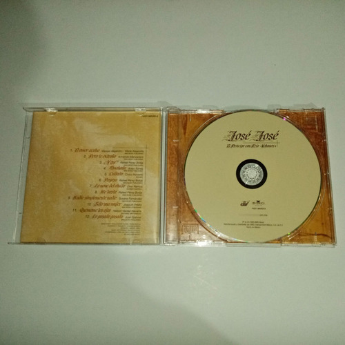 José José - El Príncipe Con Trío Volumen 1 Cd 2003 (Usado)