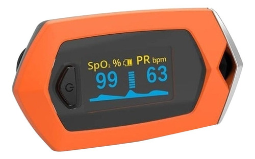 Oxímetro de pulso para dedo MediGlob OXA100 naranja