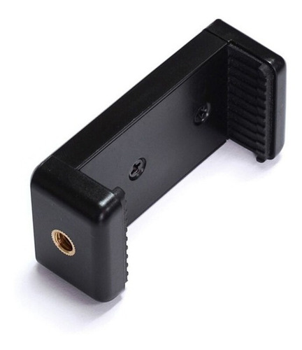 Suporte Clip Para Celular, Com Rosca 1/4 P/ Tripé Cor Preto