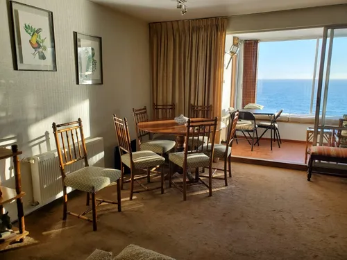 Vistas Mar, Bahía Valpo, Viña Lindo Cómodo Dpto Reñaca