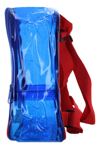 Spider Man Mochila Escolar Kinder Transparente Niño 87183 Color Azul
