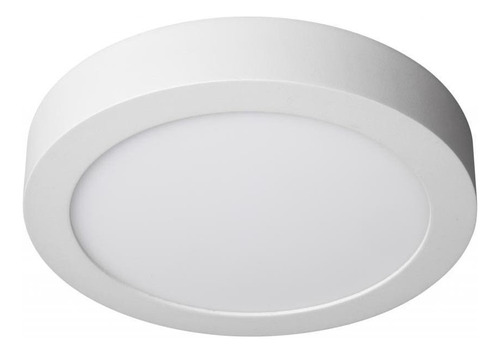 Panel Plafon Led Aplicar 24w Redondo Blanco Luz Fria Baw