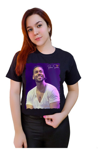 Polera Romeo Santos 100%algodón Familiar Cantante 2023 625