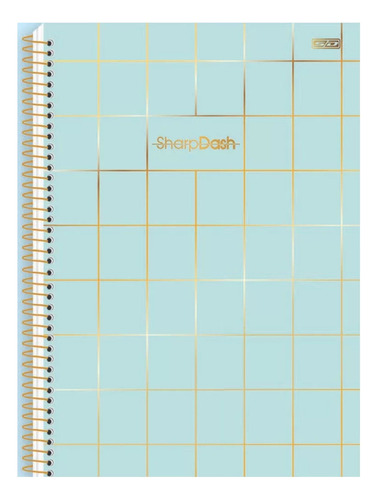 Caderno Universitário 10 Matérias 160 Fls Sharp Dash Sd Cor Verde