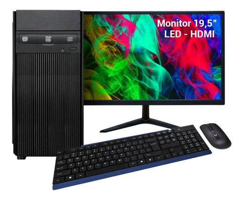 Computador Completo Intel I5 16gb Hd 500gb Dvd Kit S/fio