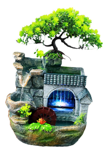 Fonte De Água Interna Com Luz Mini Cachoeira Eua 110v Plug
